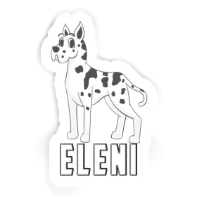 Aufkleber Dogge Eleni Image
