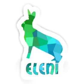 Eleni Aufkleber Kaninchen Image
