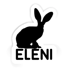 Aufkleber Hase Eleni Image