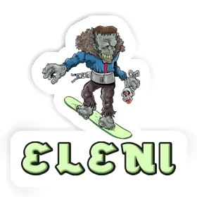 Eleni Aufkleber Snowboarder Image