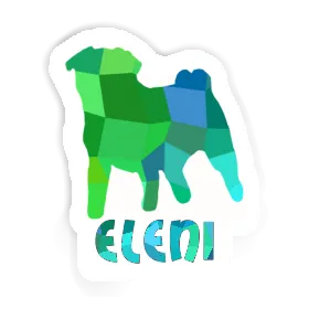 Aufkleber Mops Eleni Image
