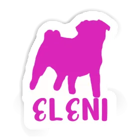 Sticker Eleni Mops Image