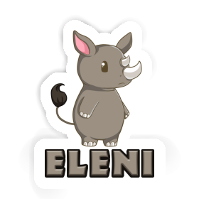 Aufkleber Eleni Rhinozeros Image