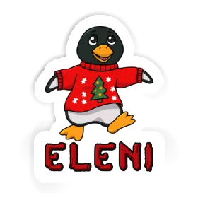 Aufkleber Eleni Weihnachtspinguin Image