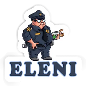 Aufkleber Eleni Polizist Image