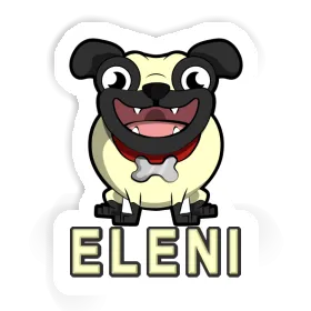 Aufkleber Eleni Mops Image