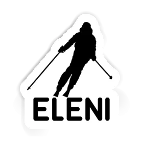 Aufkleber Eleni Skifahrerin Image