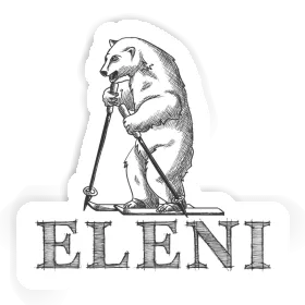 Aufkleber Skifahrer Eleni Image
