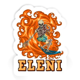 Eleni Autocollant Surfeur Image