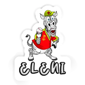 Aufkleber Baseballspieler Eleni Image
