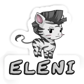 Aufkleber Zebra Eleni Image