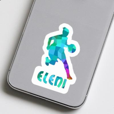 Sticker Basketball Player Eleni Laptop Image