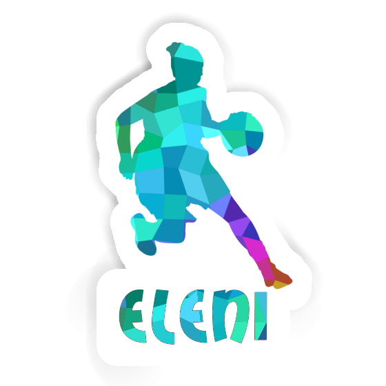 Sticker Basketball Player Eleni Laptop Image