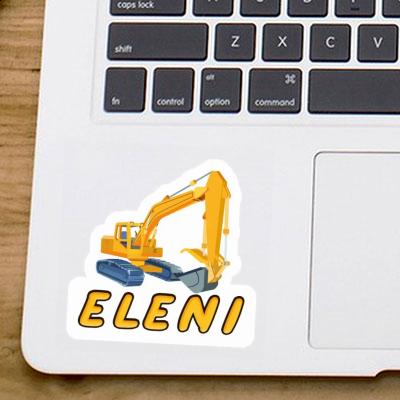 Excavator Sticker Eleni Notebook Image