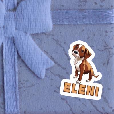 Eleni Sticker Boxer Dog Gift package Image