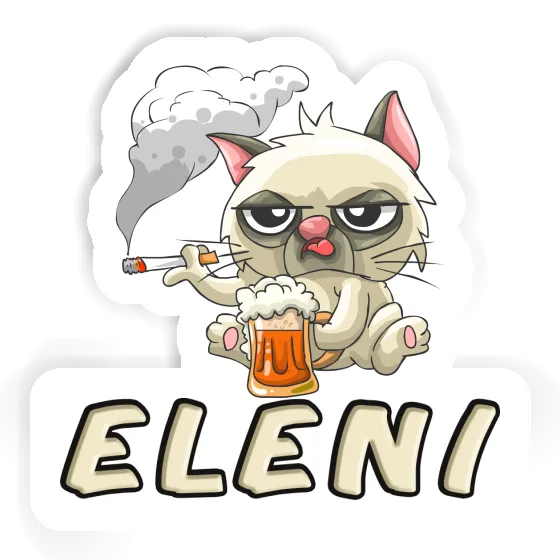 Sticker Rauchende Katze Eleni Sticker Rauchende Katze Eleni Image