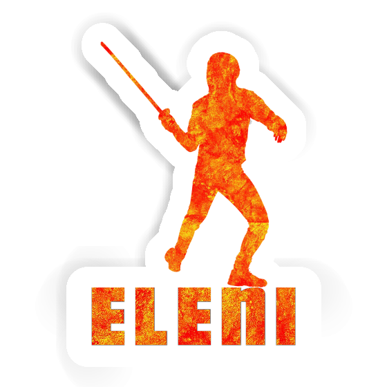 Sticker Fencer Eleni Laptop Image