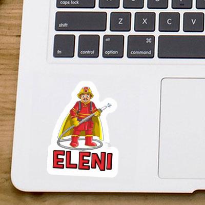 Sticker Firefighter Eleni Notebook Image