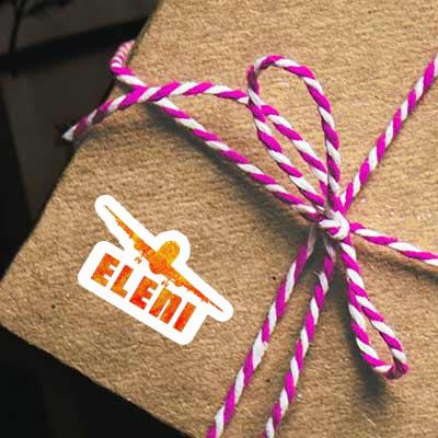 Sticker Eleni Airplane Laptop Image