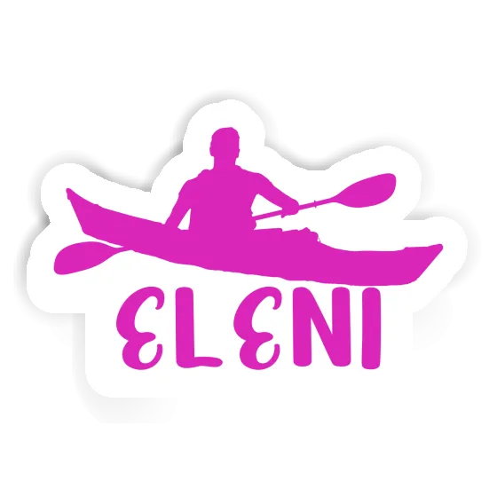 Kajakfahrer Sticker Eleni Notebook Image