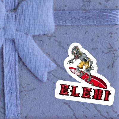 Surfeur Autocollant Eleni Laptop Image