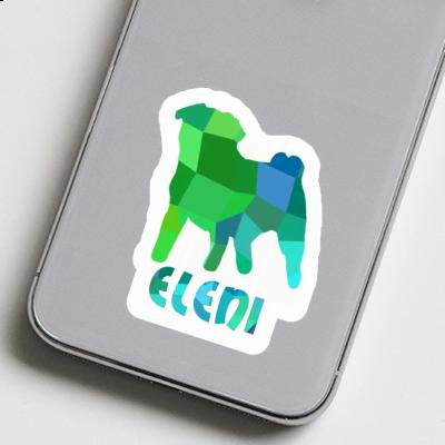 Aufkleber Mops Eleni Notebook Image
