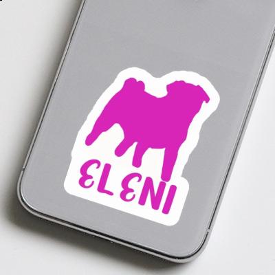 Eleni Sticker Pug Notebook Image