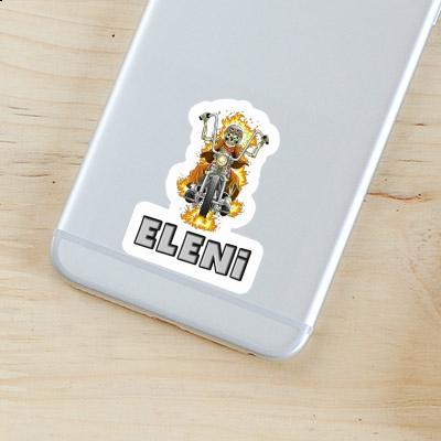 Eleni Sticker Motorbike Rider Notebook Image