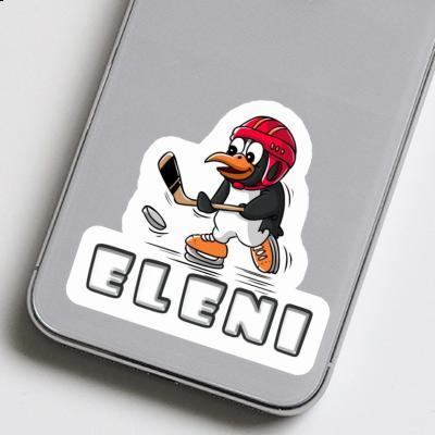 Eleni Sticker Eishockey-Pinguin Notebook Eleni Sticker Eishockey-Pinguin Notebook Image