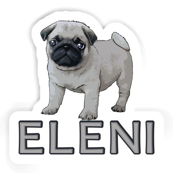 Aufkleber Mops Eleni Notebook Aufkleber Mops Eleni Gift package Image