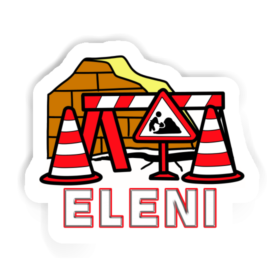 Aufkleber Baustelle Eleni Notebook Aufkleber Baustelle Eleni Gift package Image