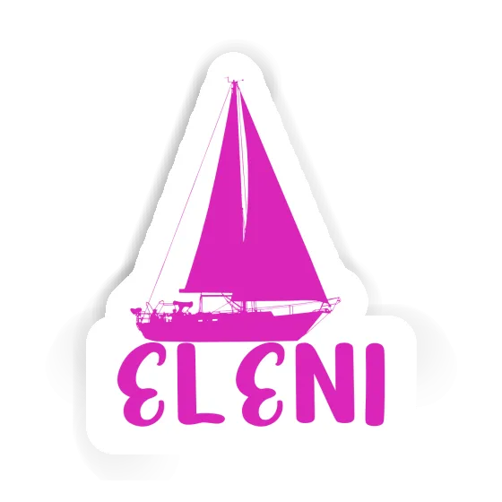 Sailboat Sticker Eleni Notebook Image