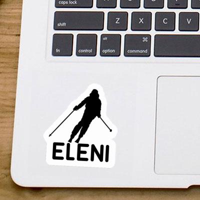 Autocollant Skieuse Eleni Laptop Image