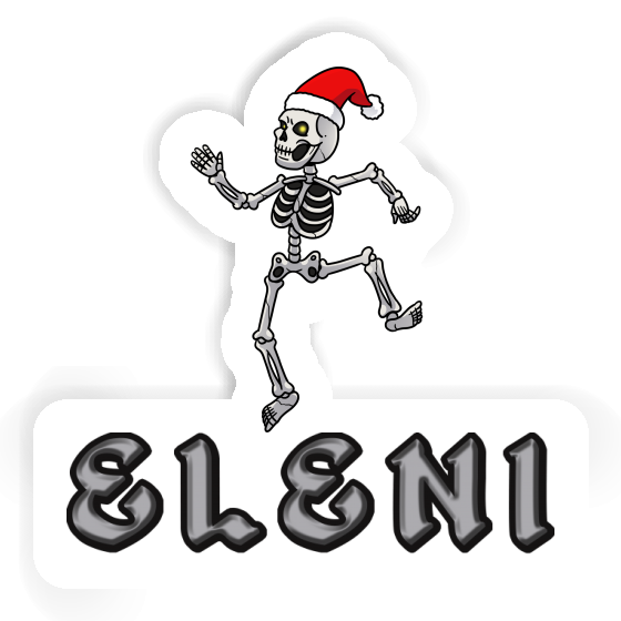 Aufkleber Eleni Weihnachts-Skelett Aufkleber Eleni Weihnachts-Skelett Image