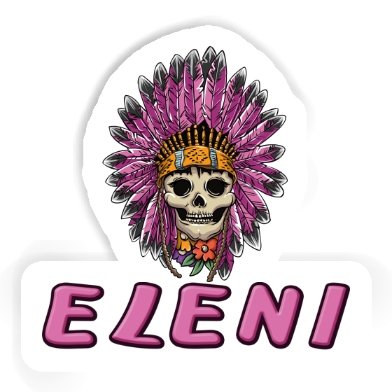 Eleni Sticker Ladys Skull Laptop Eleni Sticker Ladys Skull Laptop Image
