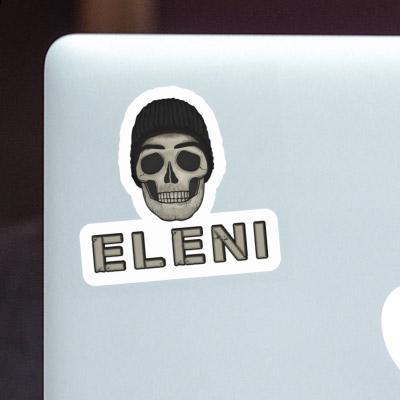 Autocollant Tête de mort Eleni Laptop Image