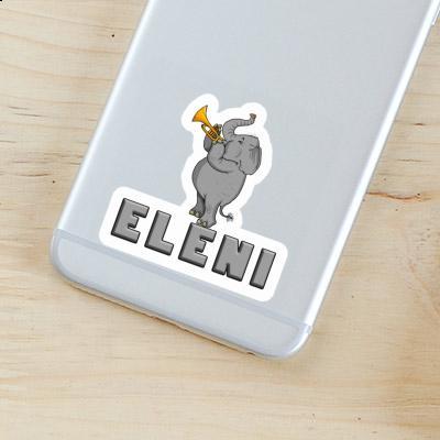 Eleni Autocollant Eléphant trompette Eleni Autocollant Eléphant trompette Image
