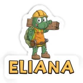 Sticker Construction worker Eliana Image