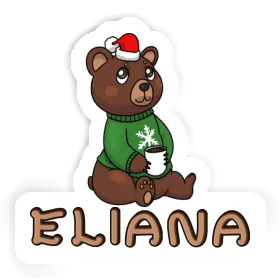 Sticker Eliana Christmas Bear Image