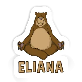 Yoga Bear Sticker Eliana Image