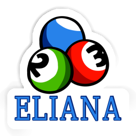 Eliana Sticker Billiard Ball Image