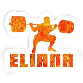 Haltérophilie Autocollant Eliana Image