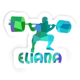 Haltérophilie Autocollant Eliana Image