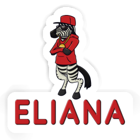 Zebra Sticker Eliana Image
