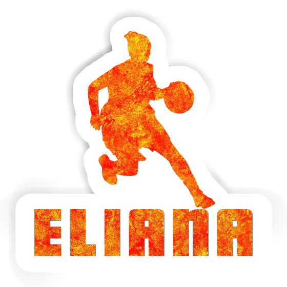 Autocollant Eliana Joueuse de basket-ball Laptop Image