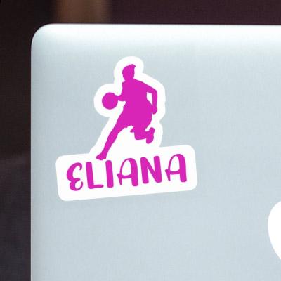 Autocollant Joueuse de basket-ball Eliana Laptop Autocollant Joueuse de basket-ball Eliana Laptop Image