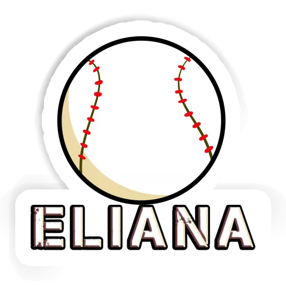 Sticker Eliana Baseball Notebook Image