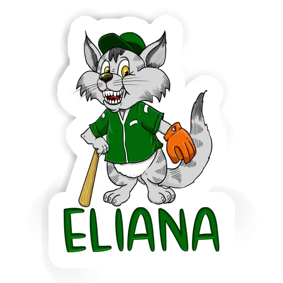 Sticker Baseball Cat Eliana Notebook Sticker Baseball Cat Eliana Gift package Image