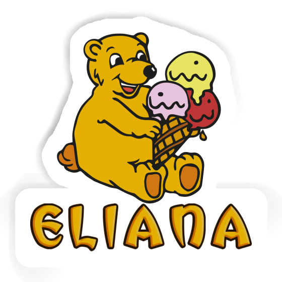 Eliana Sticker Ice Cream Bear Notebook Eliana Sticker Ice Cream Bear Notebook Image