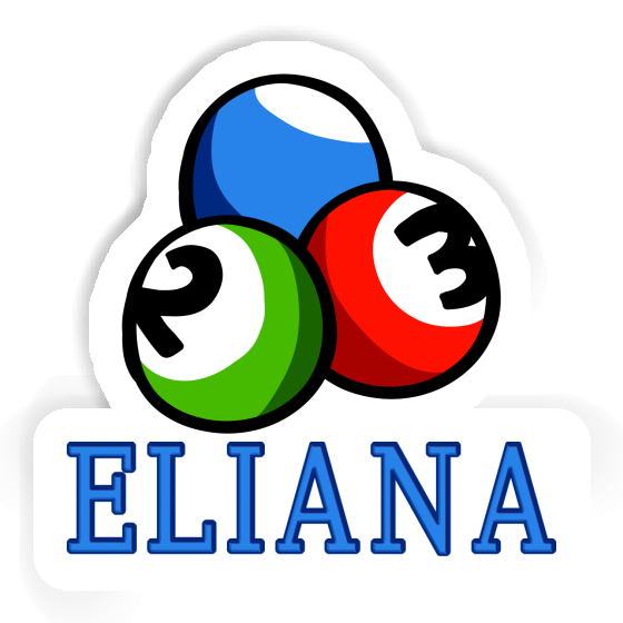 Autocollant Eliana Boule de billard Notebook Autocollant Eliana Boule de billard Gift package Image